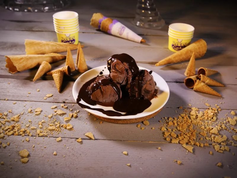 Glace au chocolat (2 boules)
